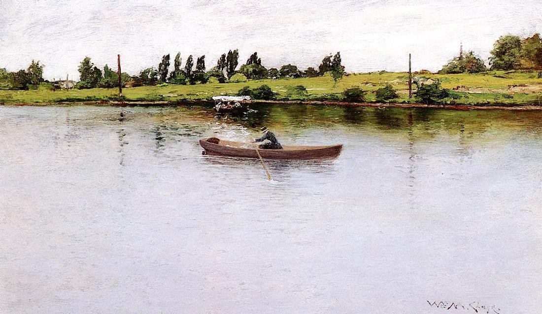 William Merritt Chase Pulling for Shore